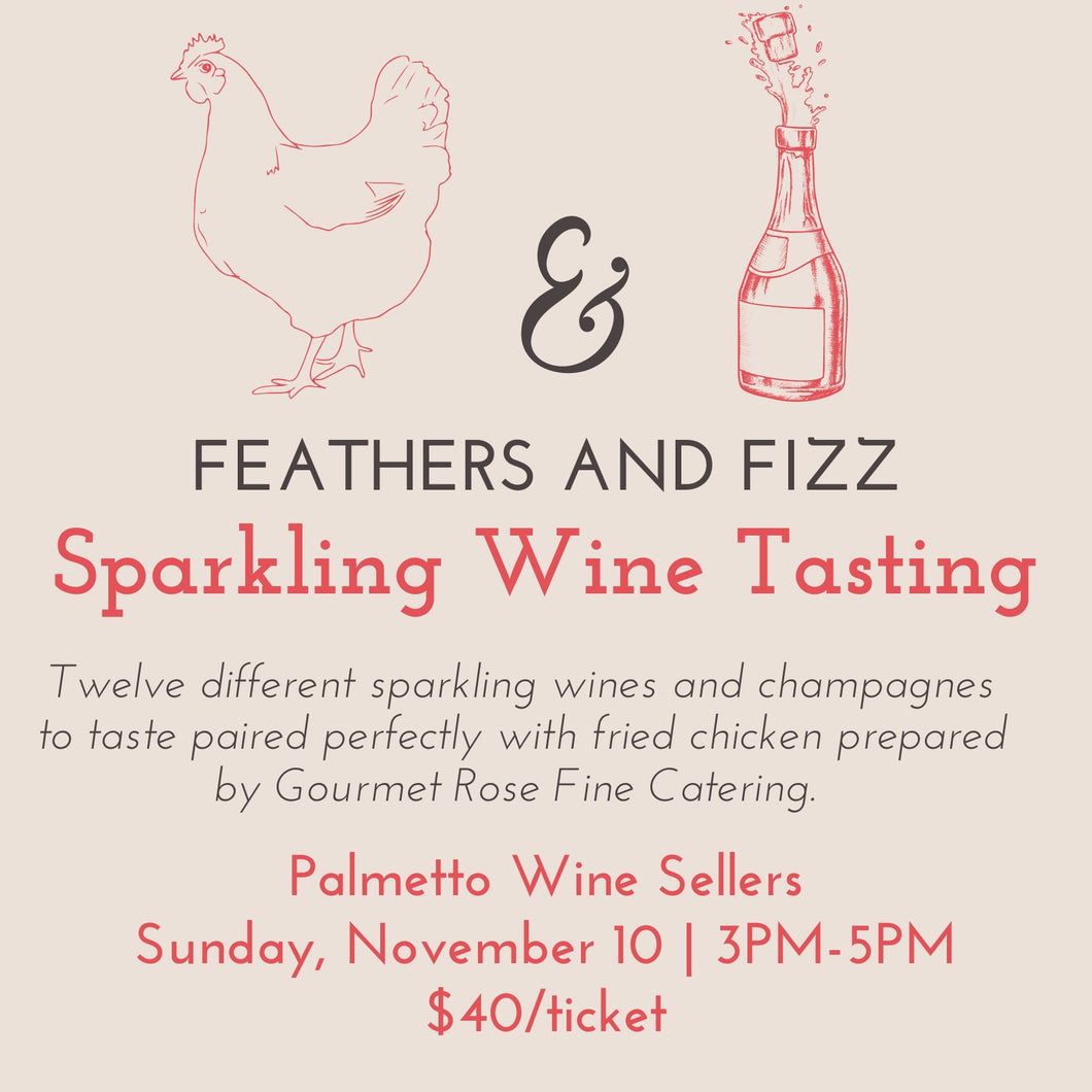 Feathers and Fizz Sparkling Wine Event